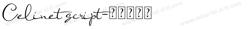 Celinet script字体转换